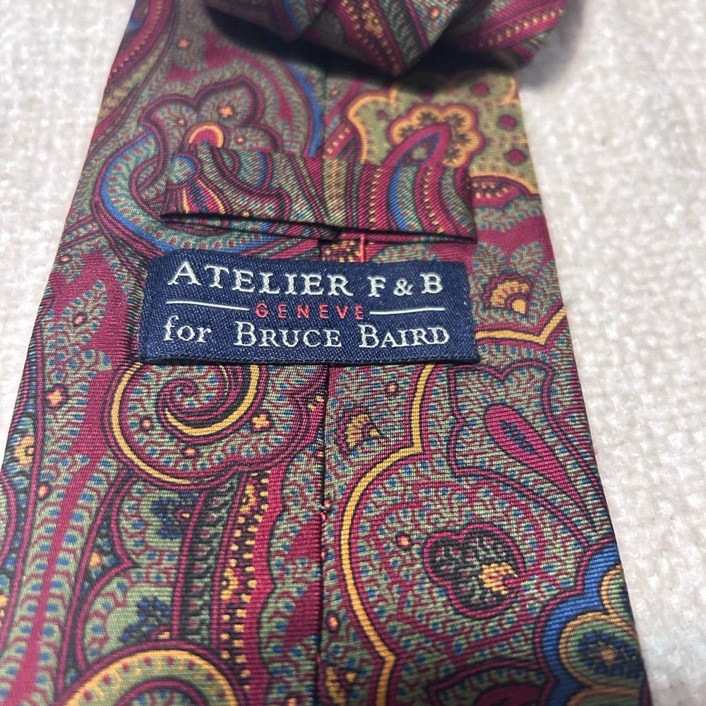 Atelier F&B Paisley Silk Tie